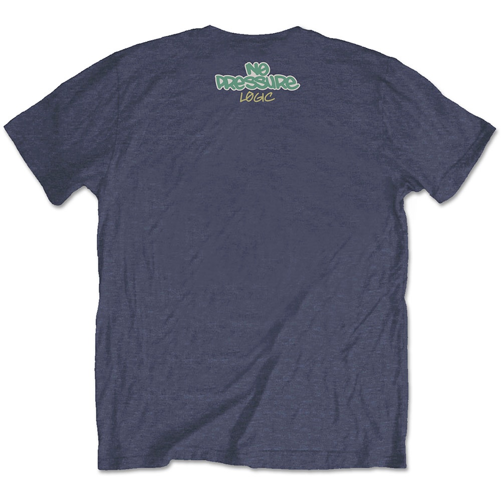 Logic - Wavy Mens Tshirt - Blue